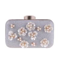 Вечерняя сумка Bluebell Flower Silver Вечерняя сумка Bluebell Flower Silver